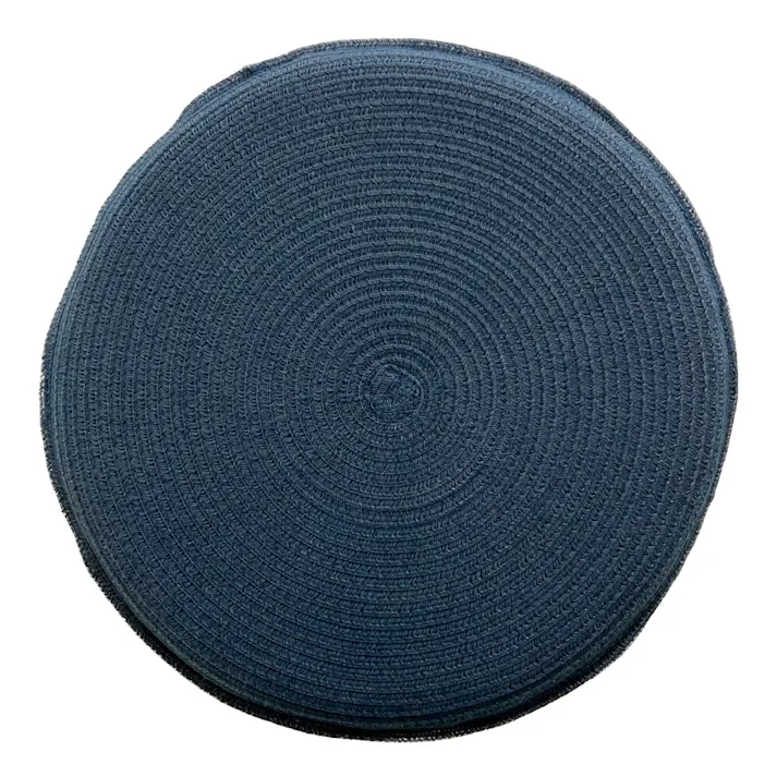 和みクッション ネイビー 直径39cm