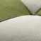 ミニクッション スムース グリーン アイボリー 46×46cm