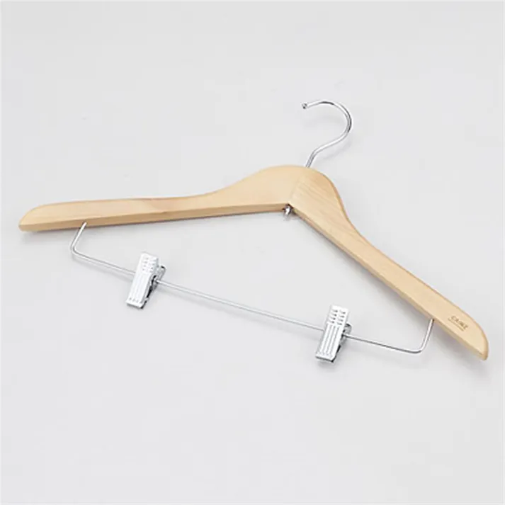 木製ハンガー ピンチ付き 46cm(販売終了)