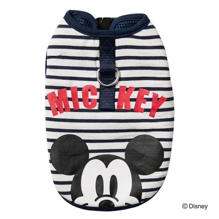 ディズニーウェア ハーネス ミッキー ネイビーボーダー S