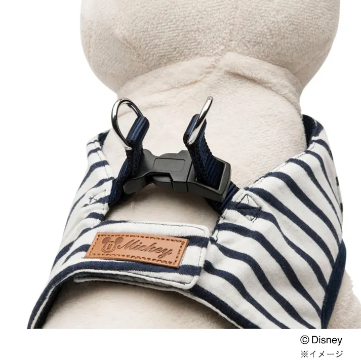 ディズニーソフトハーネス S ミッキー ネイビーボーダー