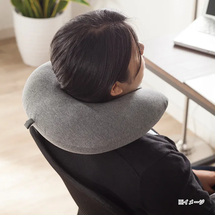 マシュマロビーズネックピロー グレー(販売終了)