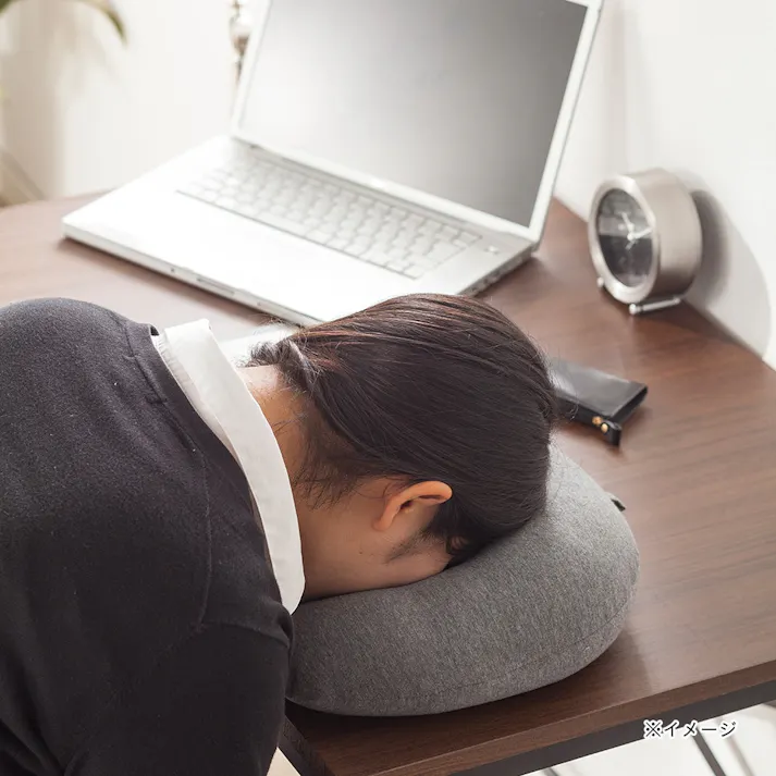 マシュマロビーズネックピロー グレー(販売終了)