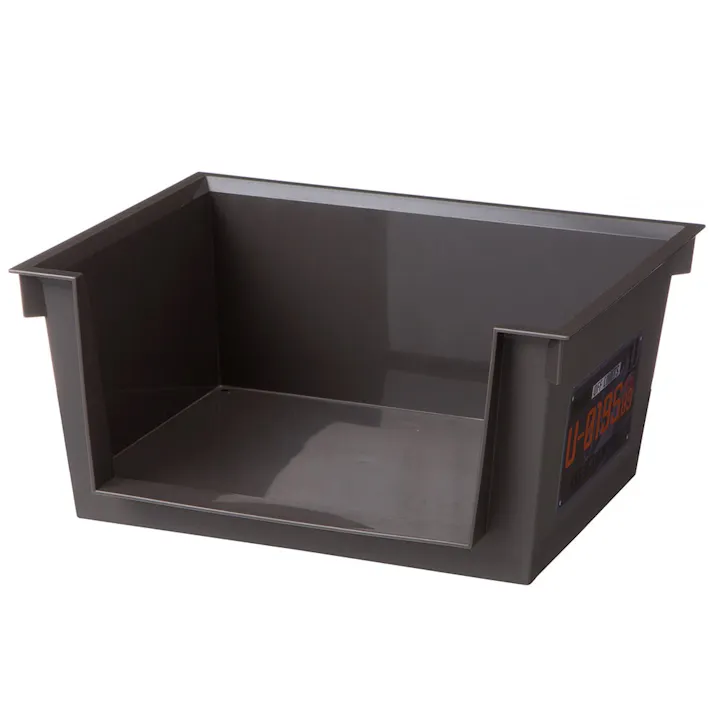 Kumimoku ツールラック 浅型 グレー 幅39cm 奥行31cm 高さ18cm