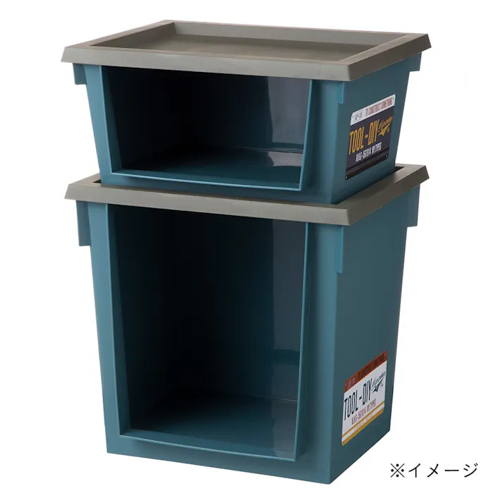 Kumimoku ツールラック 深型 ブルー 幅39cm 奥行31cm 高さ36cm