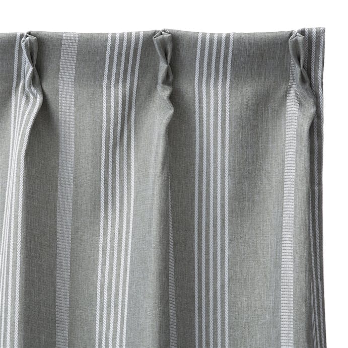 遮光＋花粉キャッチ ブラウライン 100×110cm 4枚組セットカーテン