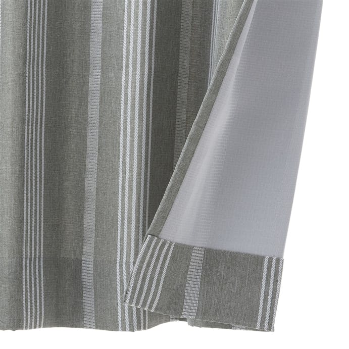 遮光＋花粉キャッチ ブラウライン 100×210cm 4枚組セットカーテン