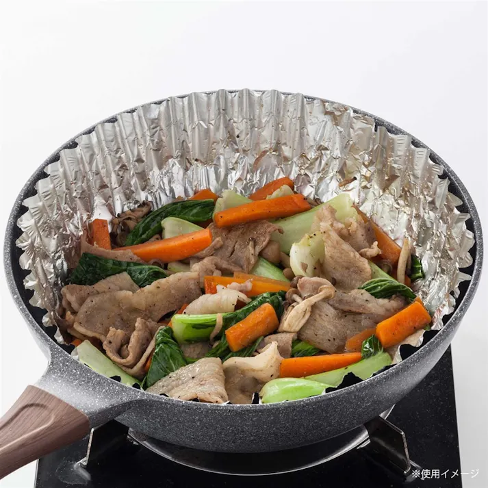 フライパン用アルミシート 28cm 15枚入