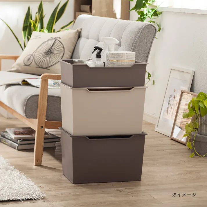 カラーコンテナ フタ ナチュラルブラウン