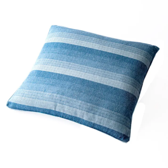 座布団カバー 葵 ブルー 55×59cm※カバーのみ