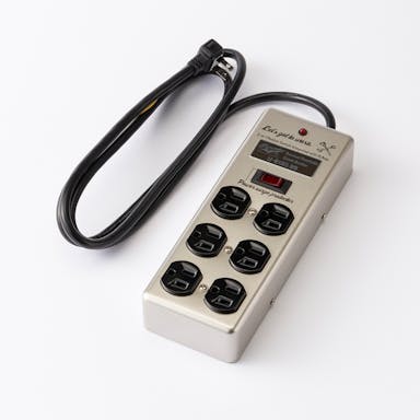 Kumimoku 6個口 スチールACタップ ダブル マットシルバー