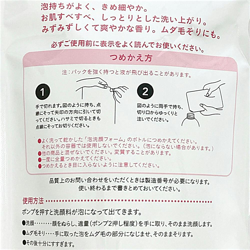 洗顔料 i.y カインズ 泡洗顔フォーム つめかえ用 220ml | コスメ・化粧品 通販
