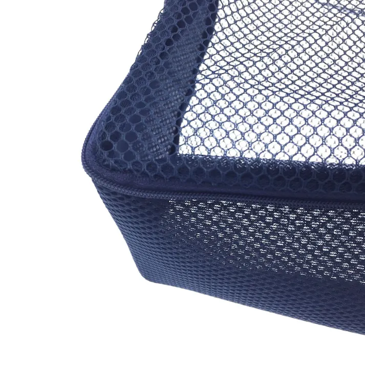 そのまま洗濯できる衣類バッグ L ブルー