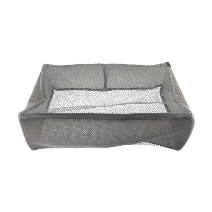 そのまま洗濯できる衣類バッグ L グレー