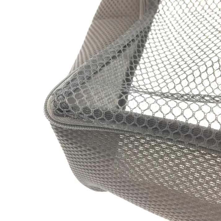 そのまま洗濯できる衣類バッグ L グレー