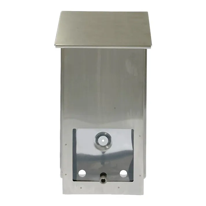 ステンレスポスト タテ型 小 シルバー CG-101 郵便ポスト 幅18cm 高さ34.5cm 奥行9.5cm