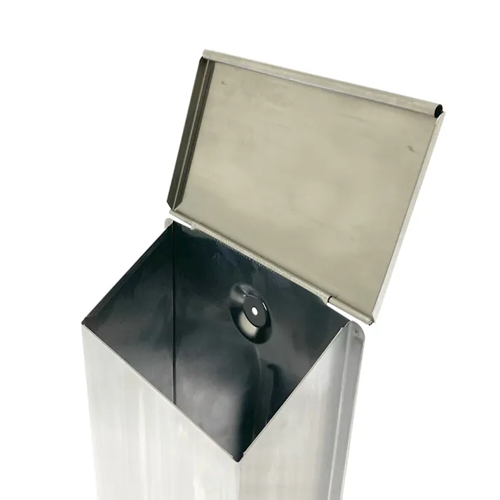 ステンレスポスト タテ型 小 シルバー CG-101 郵便ポスト 幅18cm 高さ34.5cm 奥行9.5cm