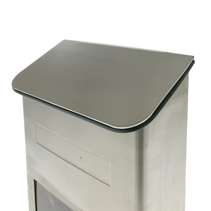 ステンレスポスト タテ型 中 シルバー CG-201 郵便ポスト 幅25cm 高さ33.5cm 奥行11.5cm