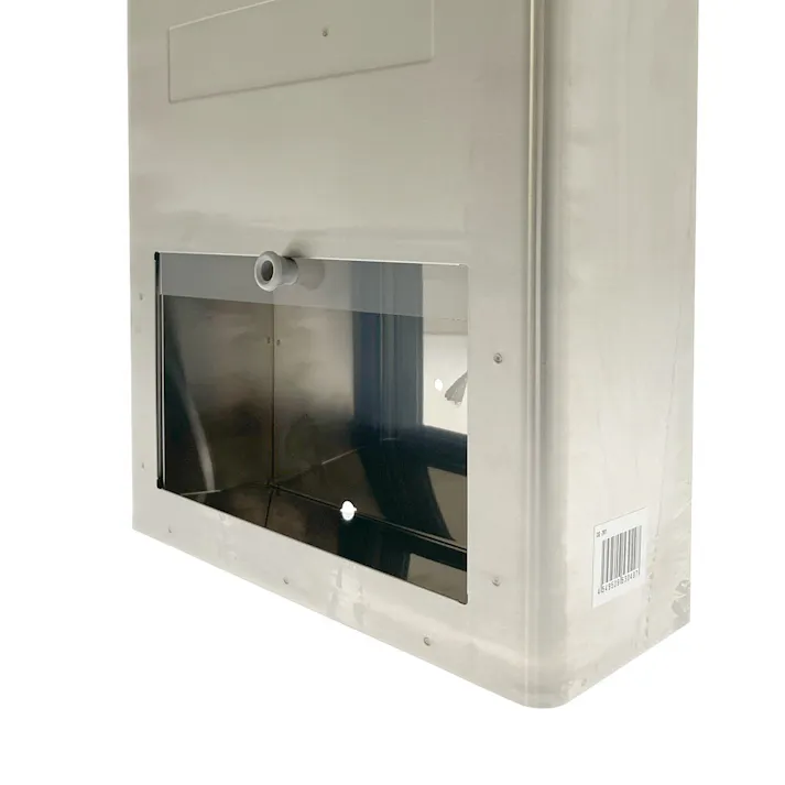 ステンレスポスト タテ型 中 シルバー CG-201 郵便ポスト 幅25cm 高さ33.5cm 奥行11.5cm