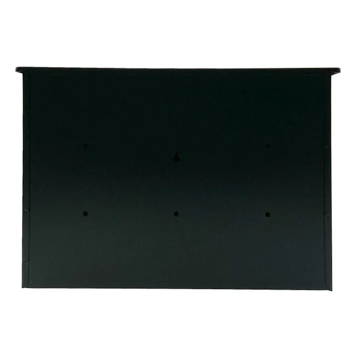 スチールポスト 屋根型 ブラック CG-302BK 郵便ポスト 幅36cm 高さ24.5cm 奥行16.5cm