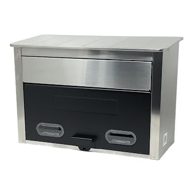 ステンレスポスト 屋根型 ブラック