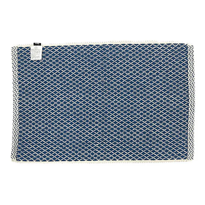インド綿マット ヴェントス ブルー 50×80cm