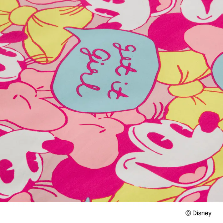 ロングフロアクッションカバー ミニーマウス ピンク 68×120cm※カバーのみ