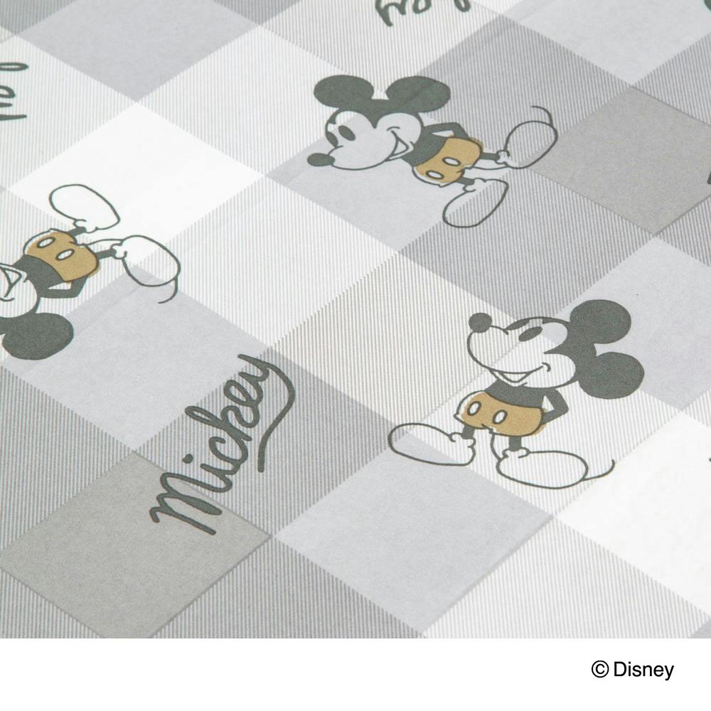 ロングフロアクッションカバー ミッキーマウス グレー 68×120cm
