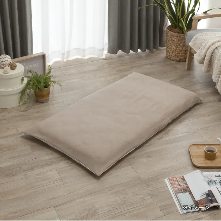 ロングフロアクッションカバー 麻の葉 アイボリー 68×120cm (販売終了)