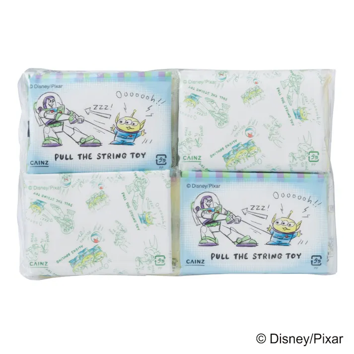 カインズ ディズニー 水に流せるポケットティシュー トイ・ストーリー 10組×16個パック