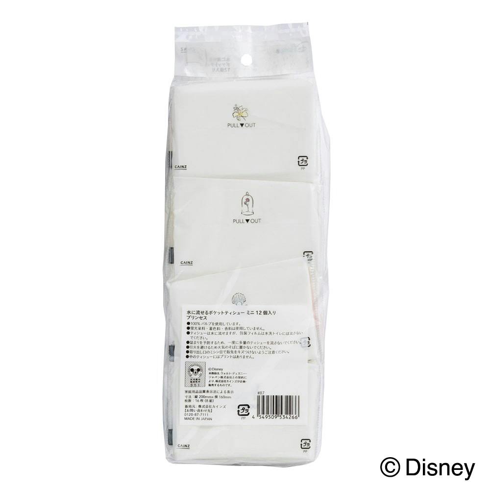 カインズ ディズニー 水に流せるポケットティシュー ミニ
