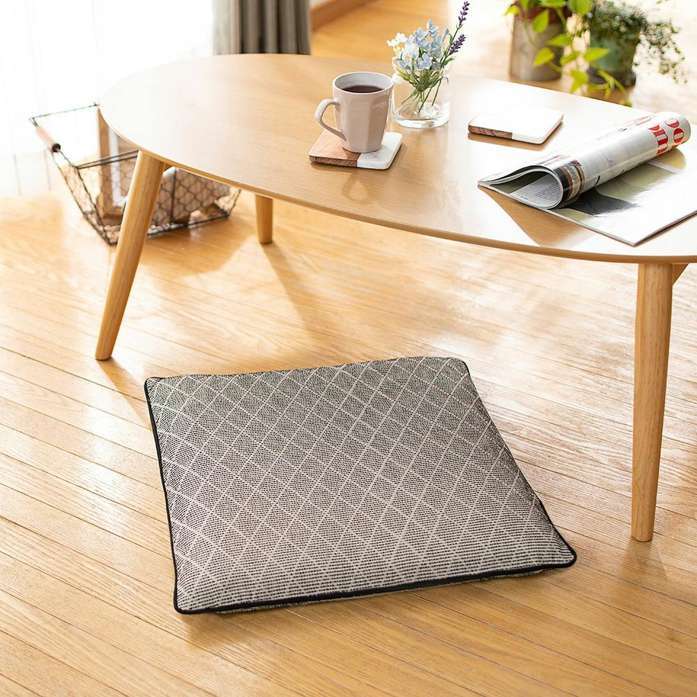 クッションカバー アルティクロス ブラック 45×45cm※カバーのみ