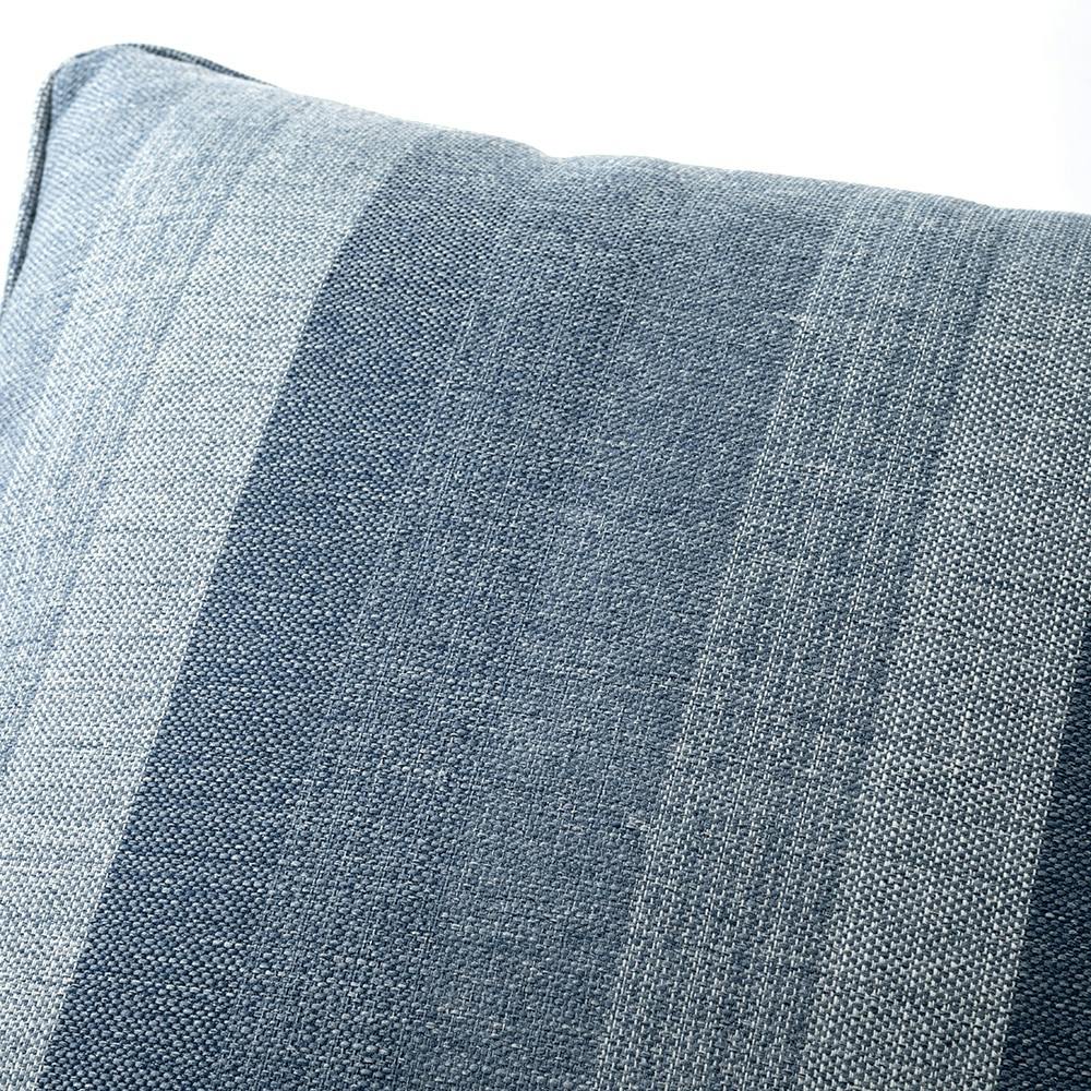 ティッキング　クッションカバー　45cm用　グレー　ボーダー　ジッパータグラベル ティッキング クッションカバー 45cm用 グレー ボーダー