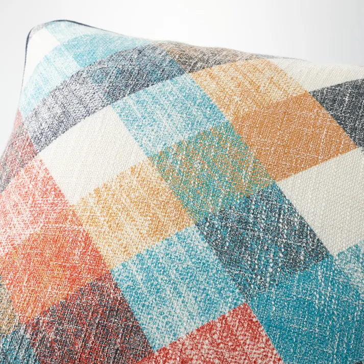 クッションカバー イリゼマルチチェック 45×45cm※カバーのみ (販売終了)