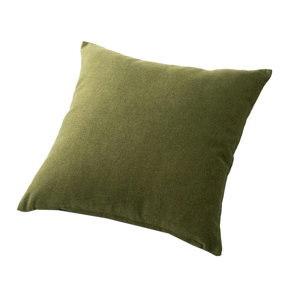 クッションカバー スムース グリーン 45×45cm※カバーのみ (販売終了