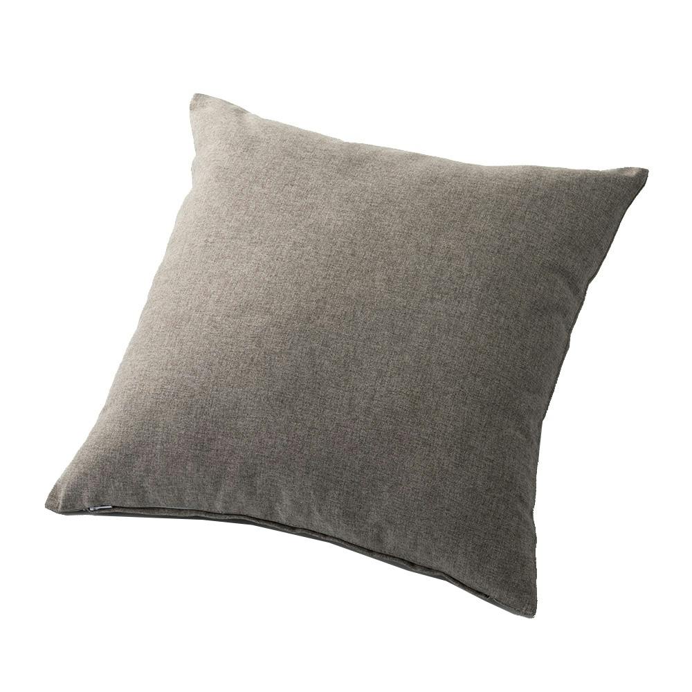 クッションカバー スムース グレー 45×45cm※カバーのみ (販売終了