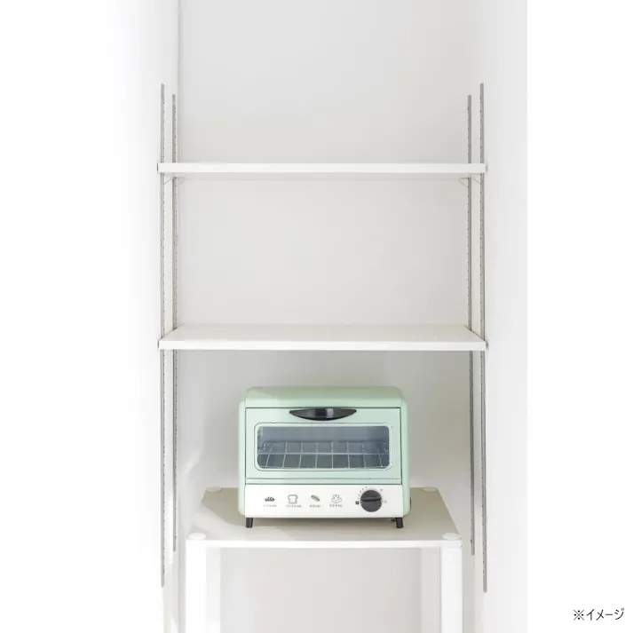 Kumimoku ステンレス棚柱用 棚受金具 SHF-08 8個入