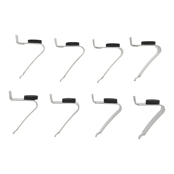Kumimoku ステンレス棚柱用 棚受金具 SHFK-08クッション付 8個入