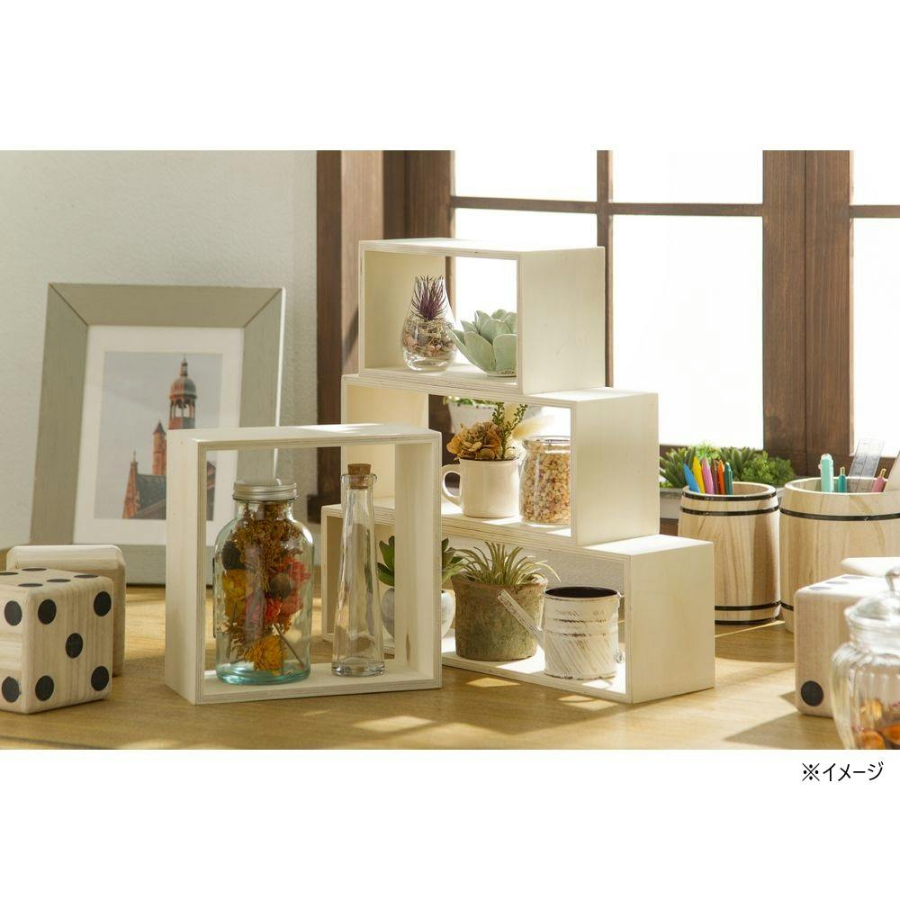 Kumimoku ウッド有孔ボード用 ボックス 大 40×10×10cm | ねじ・くぎ