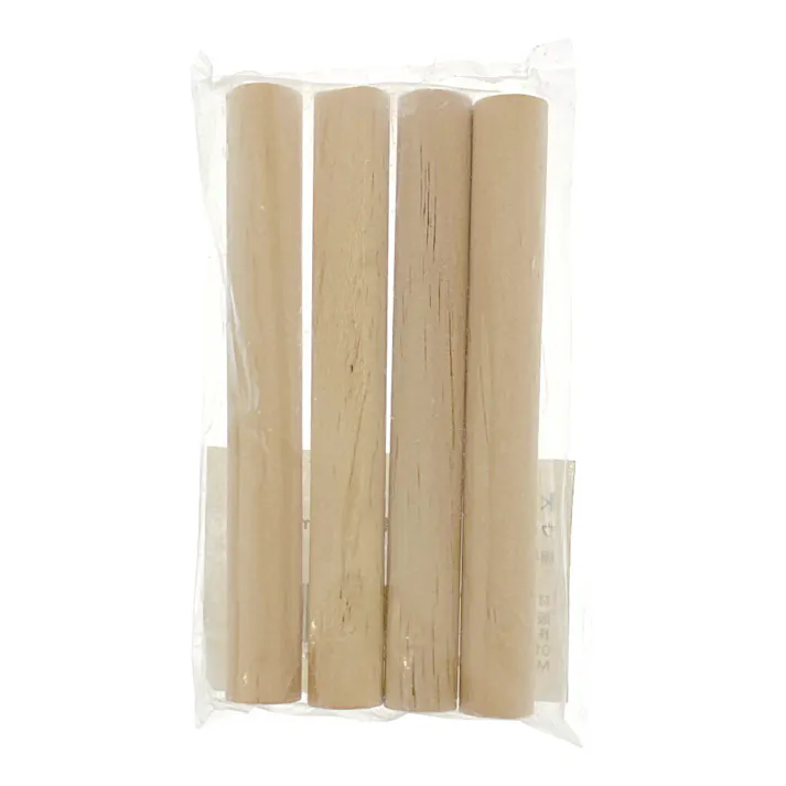 Kumimoku ウッド有孔ボード用 丸棒 平 113mm 4本入