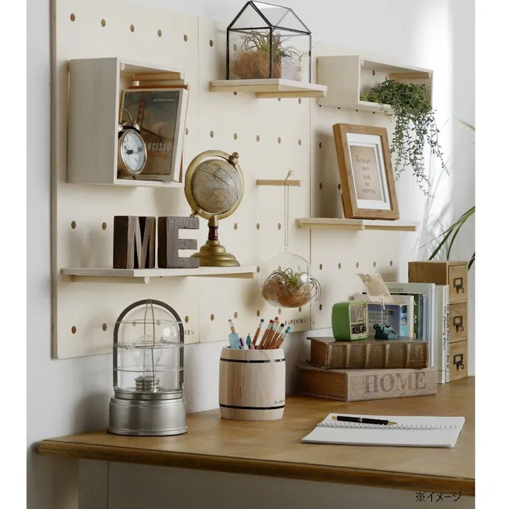 Kumimoku ウッド有孔ボード用丸棒 163mm 4本入