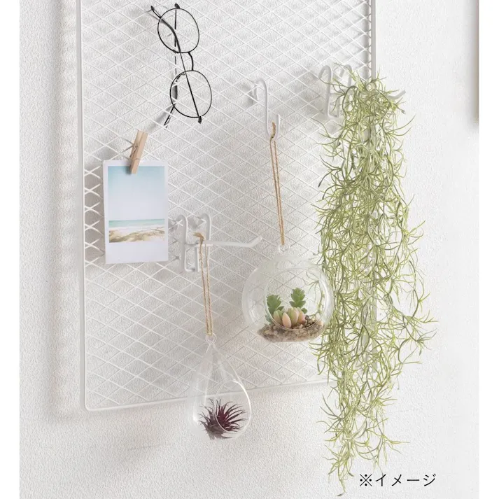 Kumimoku デザインメッシュネット ダイヤ 45×60cm マットホワイト