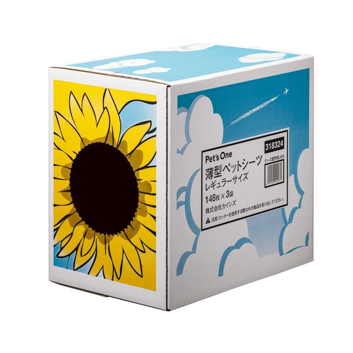 Pet’sOne 薄型ペットシーツ レギュラー 148枚×3袋 夏デザインBOX(販売終了)