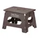 持ち運びしやすい折りたたみ踏み台 ブラウン (販売終了)
