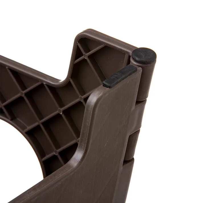 持ち運びしやすい折りたたみ踏み台 ブラウン (販売終了)