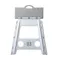 持ち運びしやすい折りたたみ踏み台 ハイタイプ ホワイト