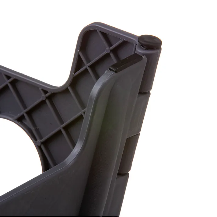 持ち運びしやすい折りたたみ踏み台 ハイタイプ グレー