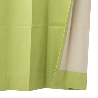遮音遮熱遮光カーテン ニューコスモ ライトグリーン 100×135cm 2枚組
