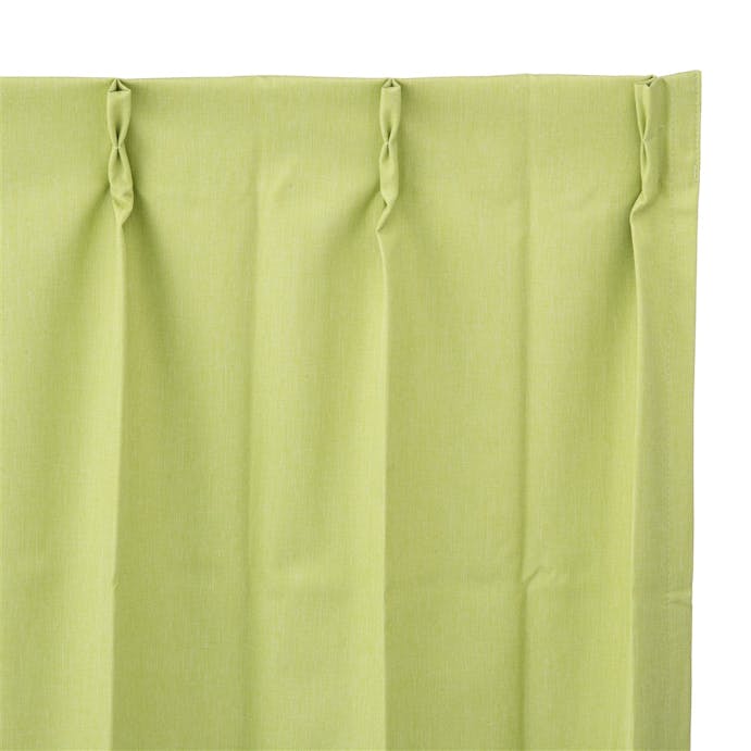 遮音遮熱遮光カーテン ニューコスモ ライトグリーン 100×210cm 2枚組