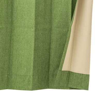遮音遮熱遮光カーテン ニューコスモ ダークグリーン 100×135cm 2枚組
